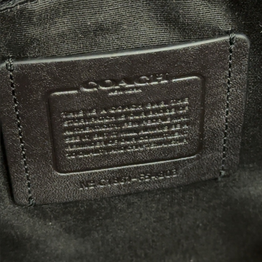 COACH Laptop iPad Bag Perry Slim Brief Case Men / Women Brown Canvas AUTHENTIC - Picture 13 of 16